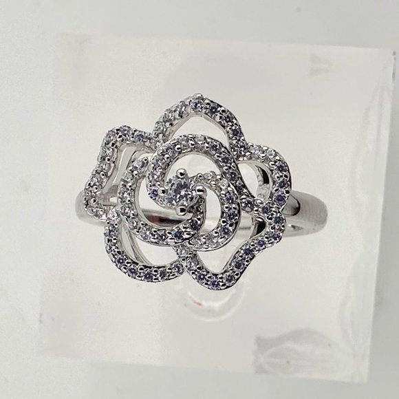 Shining White Sapphire Ring and Pendant Set - Sterling Silver with 18" Chain - Picture 13 of 14